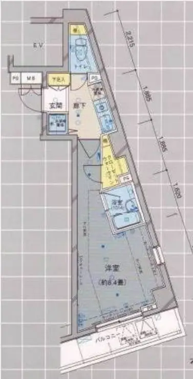ヴェルト五反田イースト 7階階 間取り