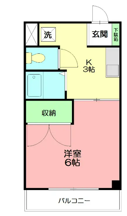 コーシュービル88 3階階 間取り