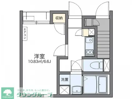 レオネクストプラネット北千住(1K/1階)の間取り写真