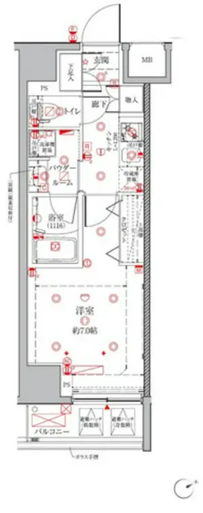 クレイシアIDZ三田 6階階 間取り