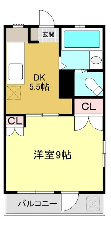 日吉第三コーポB棟 6階階 間取り