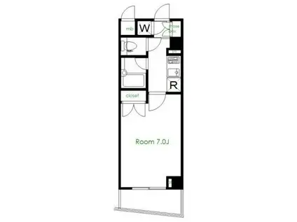 フェニックス高井戸南(1K/2階)の間取り写真