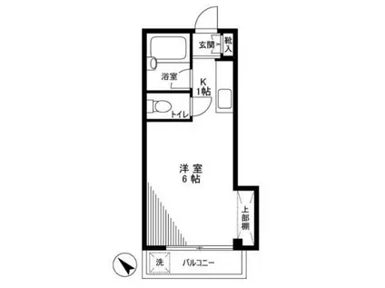 プルミエールアオヤマ(1K/2階)の間取り写真