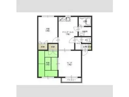 プレジール弥彦(3DK/1階)の間取り写真