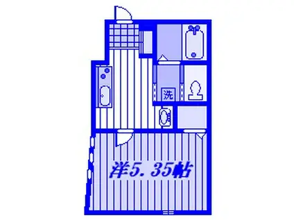 DUOLUXE浦和常盤(1K/4階)の間取り写真