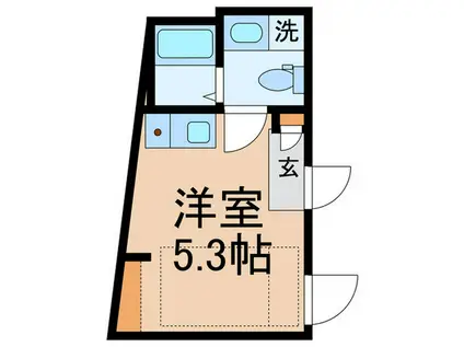 世田谷区赤堤3丁目計画(ワンルーム/5階)の間取り写真