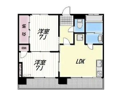 LIAM(2LDK/3階)の間取り写真
