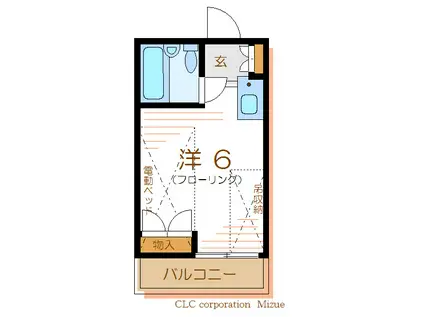 メゾンド・YK(ワンルーム/2階)の間取り写真