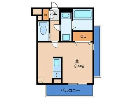 プール・トゥジュール ジャンフランソワ(ワンルーム/2階)の間取り写真