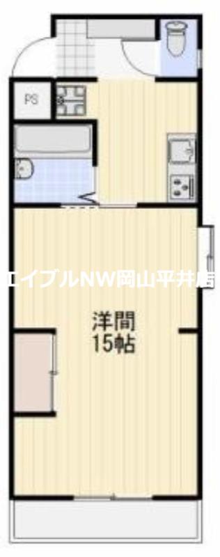 ブライトレジデンス芳泉(1K/3階)の間取り写真