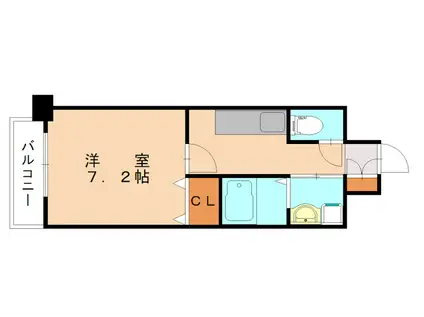 LEGEND紺屋町(1K/6階)の間取り写真