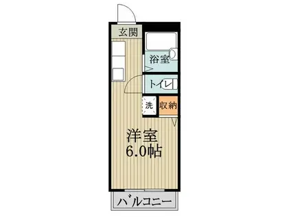 セラワイズ(ワンルーム/1階)の間取り写真