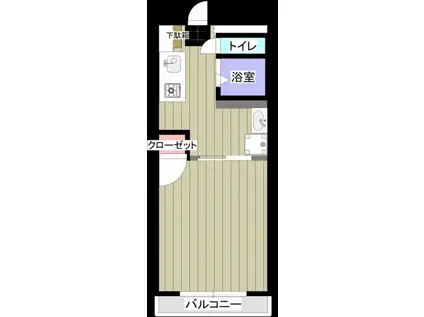 エル大江A(1K/5階)の間取り写真