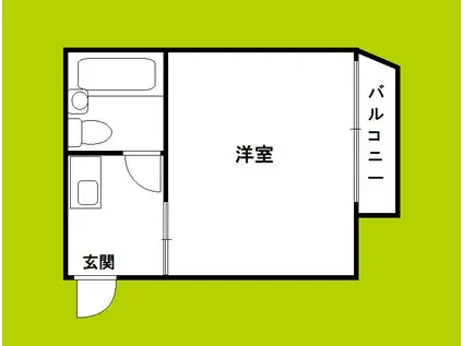 大正プロジェクト(1K/2階)の間取り写真
