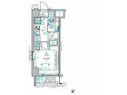 ベルシード横濱南太田(1K/6階)の間取り写真