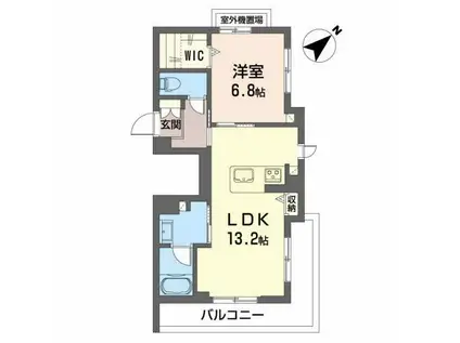クラヴィーア(1LDK/4階)の間取り写真