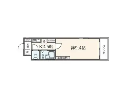 ハイム三軒茶屋(ワンルーム/1階)の間取り写真