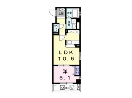 CASA G(1LDK/2階)の間取り写真
