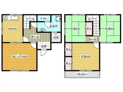 第1シャフトレジデンス(3LDK/1階)の間取り写真