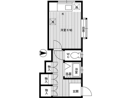 小室ビル(ワンルーム/3階)の間取り写真