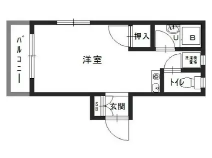 フォーナスH(ワンルーム/3階)の間取り写真