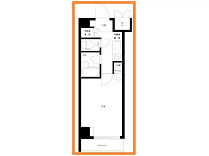 ルーブル目黒(1K/4階)の間取り写真