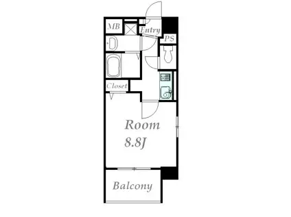 ノールお茶の水(1K/4階)の間取り写真