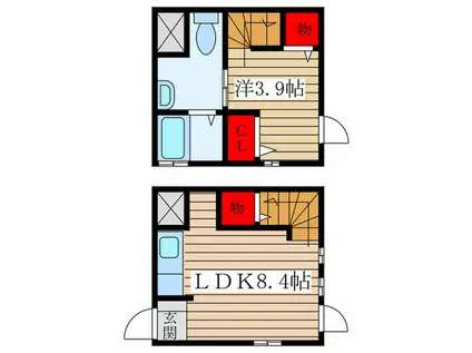 ラヴィール六番町(1LDK/3階)の間取り写真