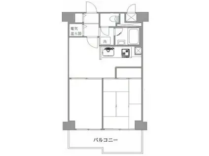 ドルミ中野弥生町(2DK/3階)の間取り写真