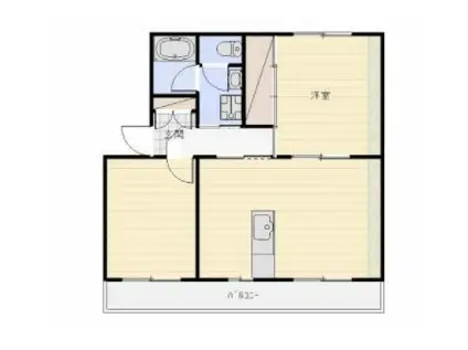 上島マンション(2LDK/3階)の間取り写真