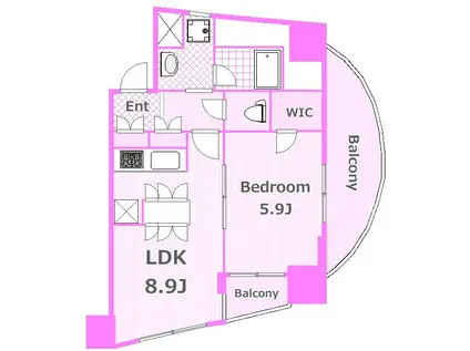 プレディアスタイル横濱沢渡(1LDK/5階)の間取り写真