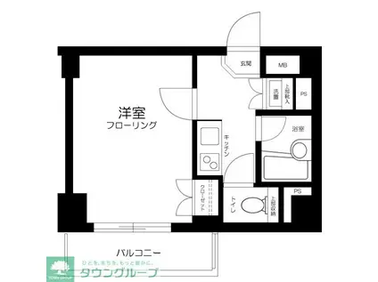 ルーブル野方伍番館(1K/2階)の間取り写真