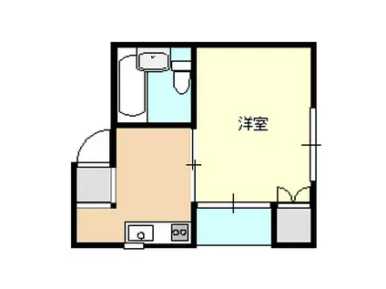 CASAFELIZ(1K/3階)の間取り写真