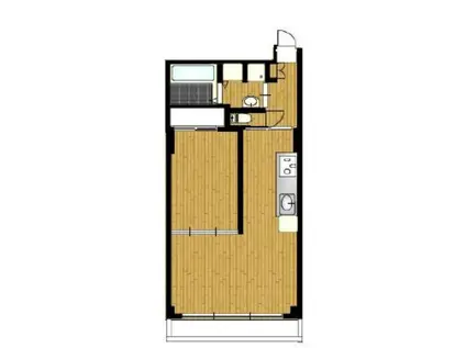 赤坂ロイヤルプラザ(1LDK/3階)の間取り写真