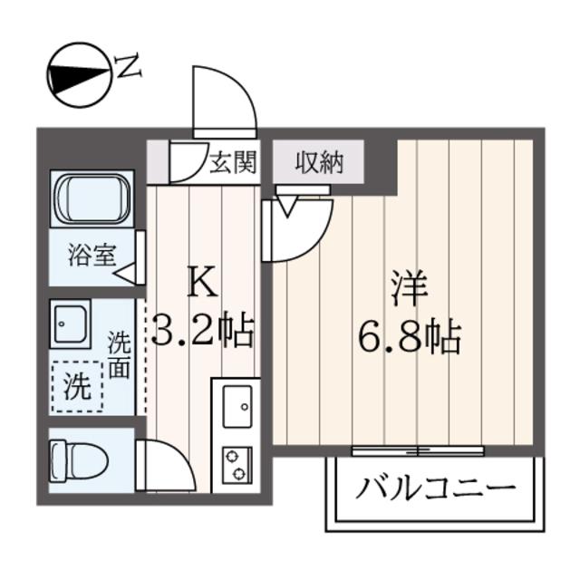 キュロコ神楽坂(1K/1階)の間取り写真