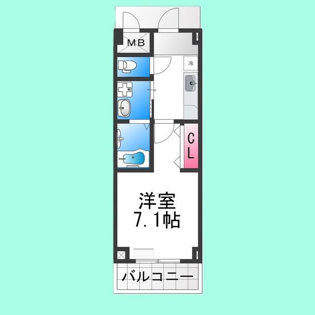 パインアベニュー(1K/2階)の間取り写真