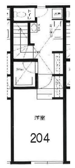 ROW HOUSE 西永福(1K/2階)の間取り写真