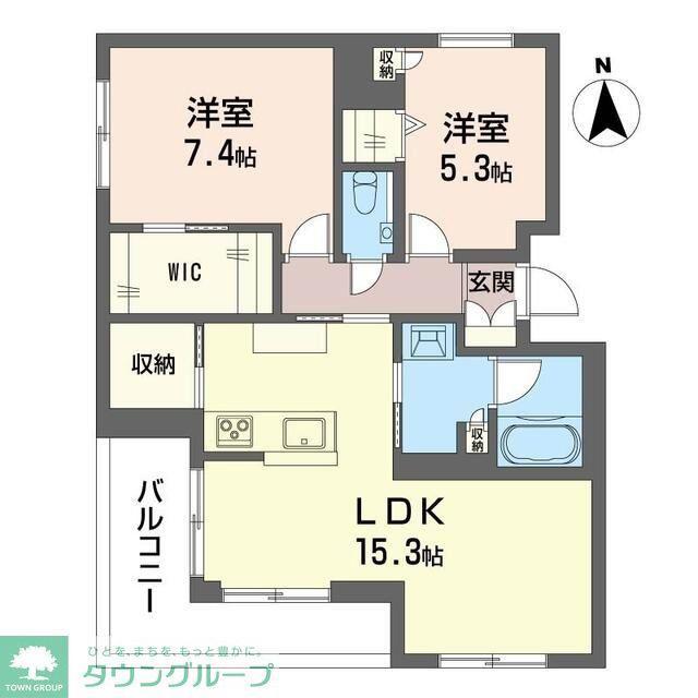 クオリスタ(2LDK/2階)の間取り写真