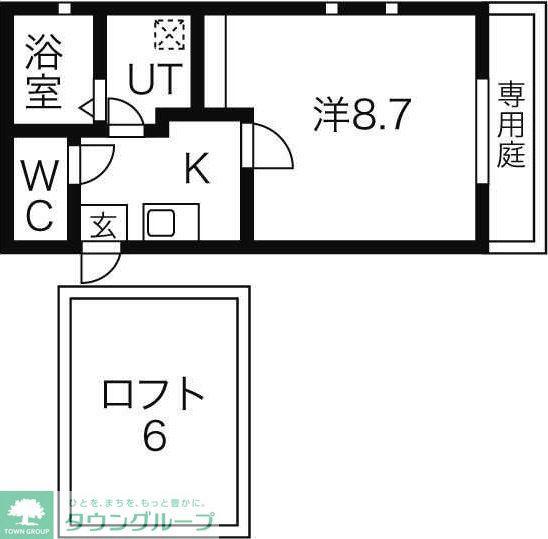 リエス浄心(1K/2階)の間取り写真