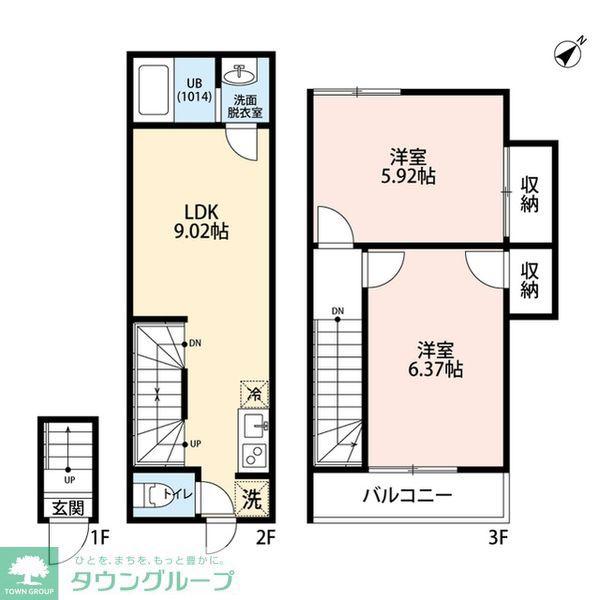 エクセラン吉祥寺(2LDK/1階)の間取り写真