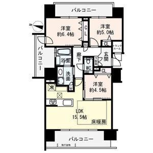プレミスト札幌ステーション URBAN SEED(3LDK/8階)の間取り写真
