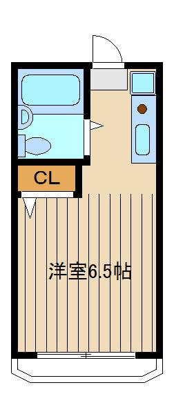 サンライフ旭町(ワンルーム/1階)の間取り写真