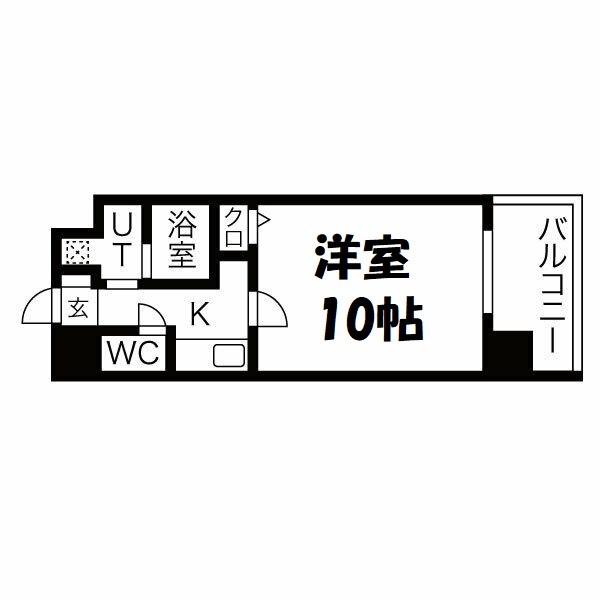 NEO JAPANESQUE出来町(1K/5階)の間取り写真