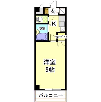 FFタワー(1K/5階)の間取り写真