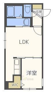 GLIFE-1ST(1LDK/1階)の間取り写真