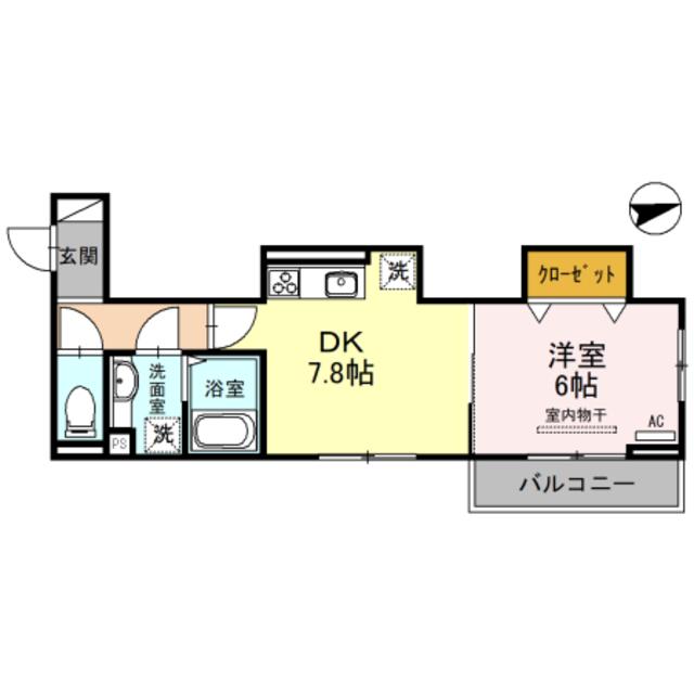 エスト・ヴィヴァーチェ(1DK/3階)の間取り写真