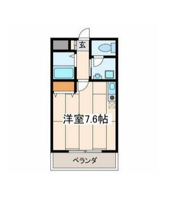 ヴエルテHATAYAMA(ワンルーム/3階)の間取り写真