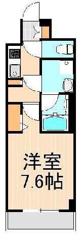 メインステージ北千住VII(1K/4階)の間取り写真