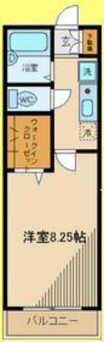 エスペランサ(1K/1階)の間取り写真