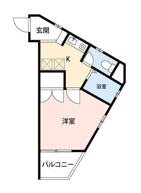 ロックヒル豊島園(1K/3階)の間取り写真